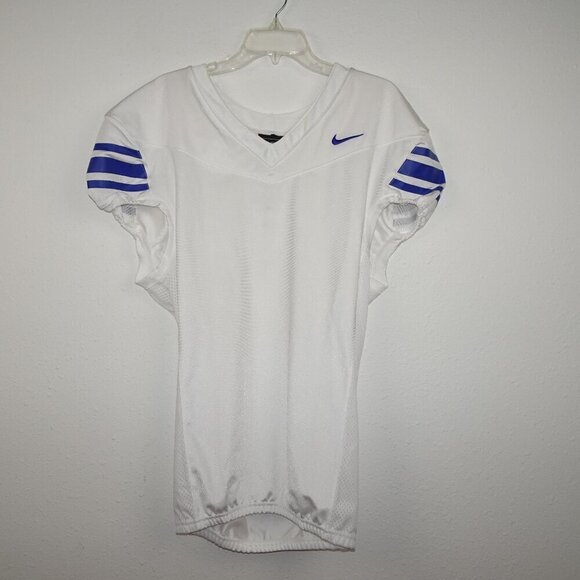 Nike Football Performance Jersey Mesh Vented Men's Large White Blue CI3767-108 - Picture 1 of 7